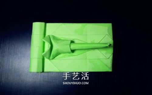 手工折纸坦克图解教程 坦克怎么折的详细步骤(图5)