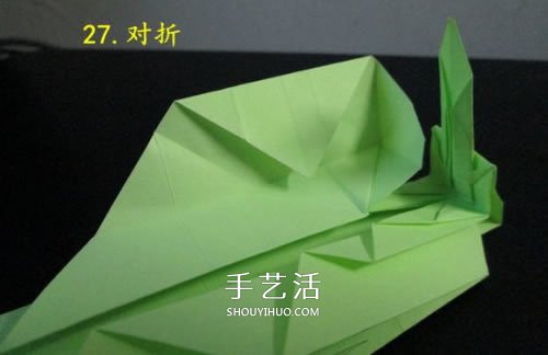 手工折纸坦克图解教程 坦克怎么折的详细步骤(图32)