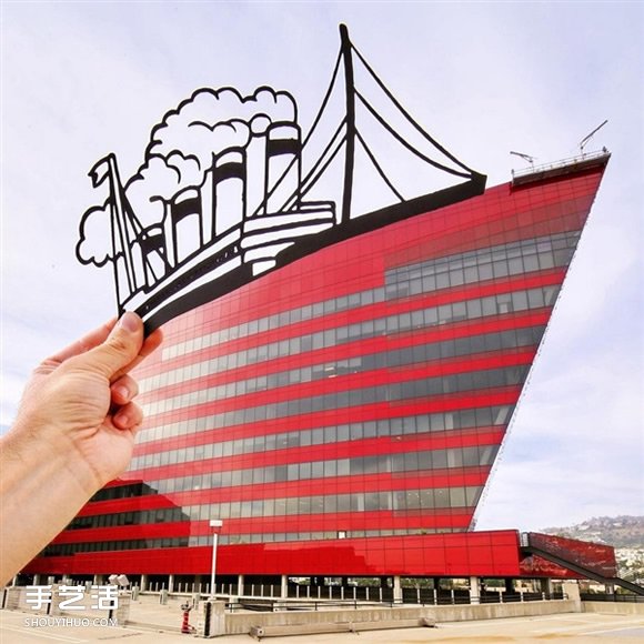 当剪纸艺术遇上建筑 全球地标都被他玩坏了！(图33)