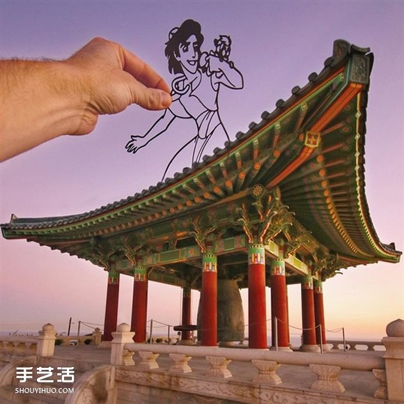 当剪纸艺术遇上建筑 全球地标都被他玩坏了！(图47)