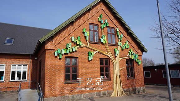 回收木头打造彩色鸟屋 让鸟儿找到栖息之地 - 双维造物网