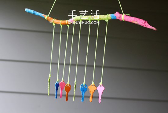 废品旧物再利用！自制创意春天风铃的教程(图34)