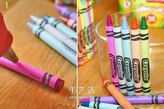 幼儿手工笔筒的做法 蜡笔笔管废物利用DIY笔筒(图2)