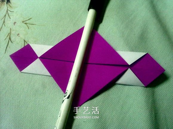萌神折纸教程 可爱立体大白的折法图解步骤(图10)