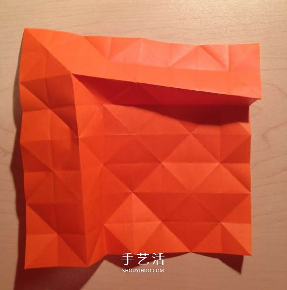 立体组合刺球的折法 带刺花球的折纸图解(图8)
