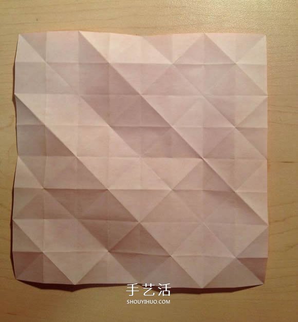 立体组合刺球的折法 带刺花球的折纸图解(图6)