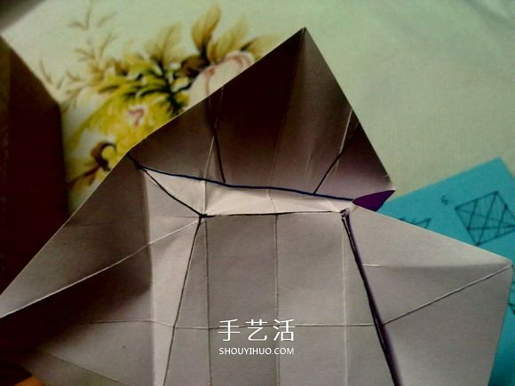萌神折纸教程 可爱立体大白的折法图解步骤(图20)