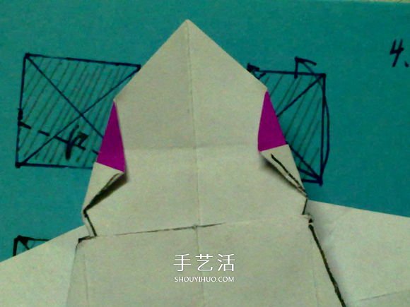 萌神折纸教程 可爱立体大白的折法图解步骤(图24)