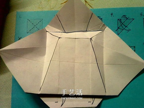 萌神折纸教程 可爱立体大白的折法图解步骤(图19)