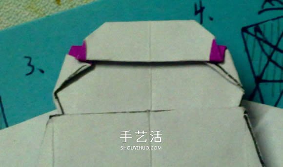 萌神折纸教程 可爱立体大白的折法图解步骤(图27)