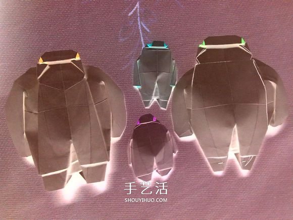 萌神折纸教程 可爱立体大白的折法图解步骤(图34)