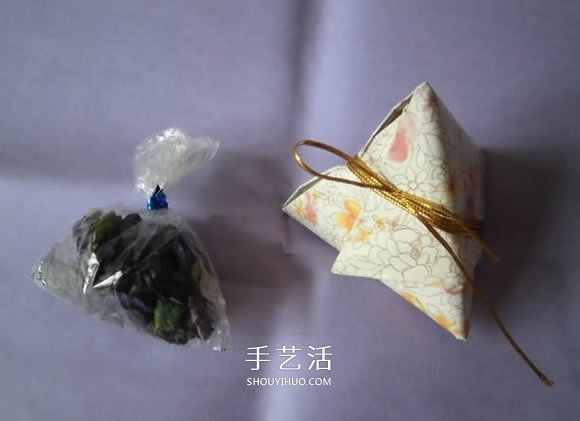 端午节手工制作 折纸粽子的折法详细步骤图(图54)