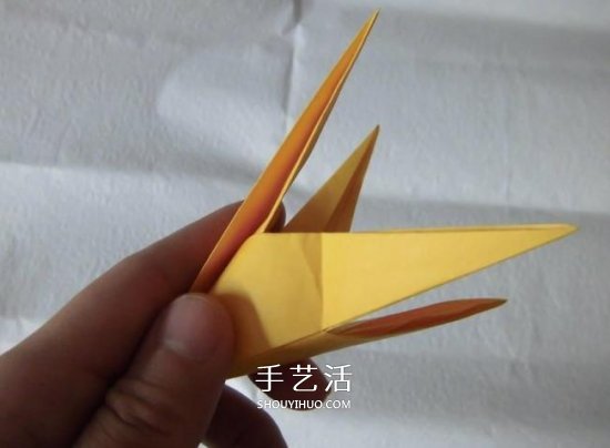 珠光海螺怎么折的教程 手工折纸海螺的步骤图(图16)
