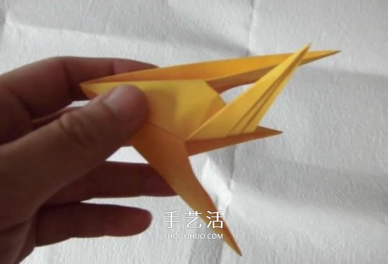 珠光海螺怎么折的教程 手工折纸海螺的步骤图(图17)