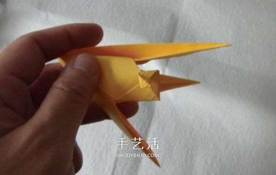 珠光海螺怎么折的教程 手工折纸海螺的步骤图(图19)