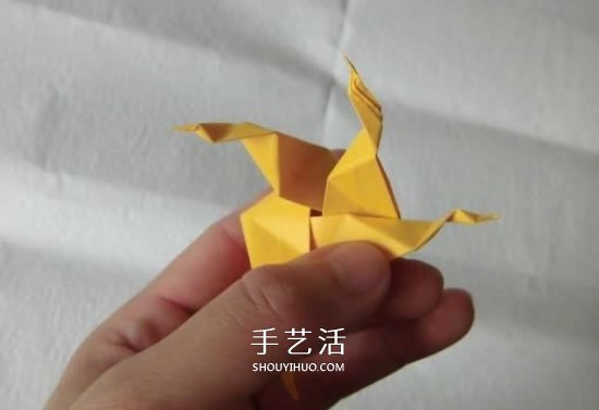 珠光海螺怎么折的教程 手工折纸海螺的步骤图(图21)