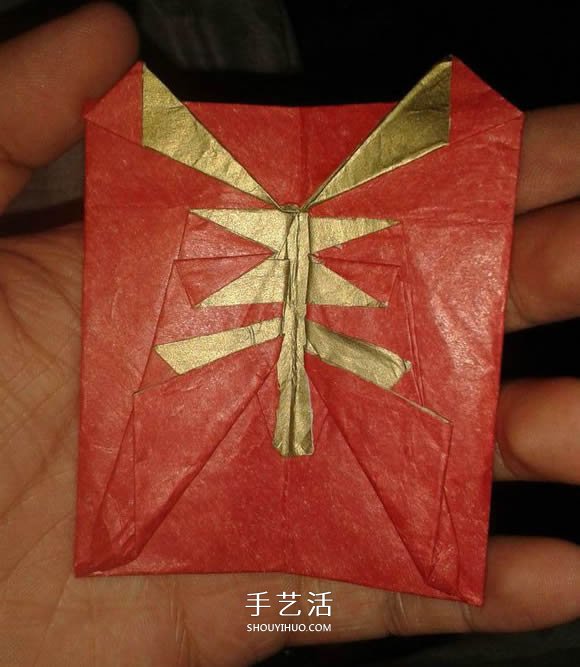 羊年红包的折法图解 折出一个带“羊”字的红包 - 双维造物网