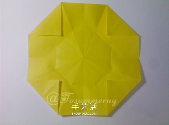 冬日里的暖阳！手工折纸立体太阳的折法图解(图7)