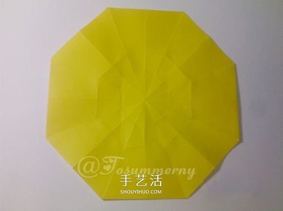 冬日里的暖阳！手工折纸立体太阳的折法图解(图8)