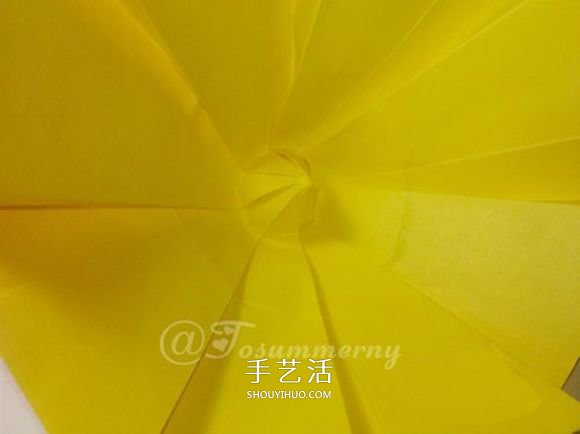 冬日里的暖阳！手工折纸立体太阳的折法图解(图12)