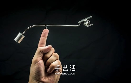 两端重量不同又如何！他亲手打造动态平衡摆件(图8)