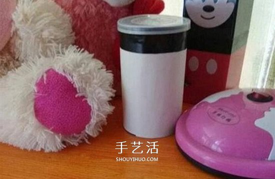薯片桶废物利用DIY 手工制作简易存钱罐图解 - 双维造物网