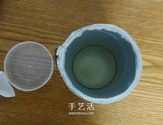 薯片桶废物利用DIY 手工制作简易存钱罐图解(图2)