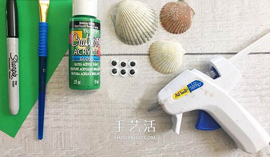 用贝壳做小乌龟的方法 幼儿手工制作小乌龟(图2)