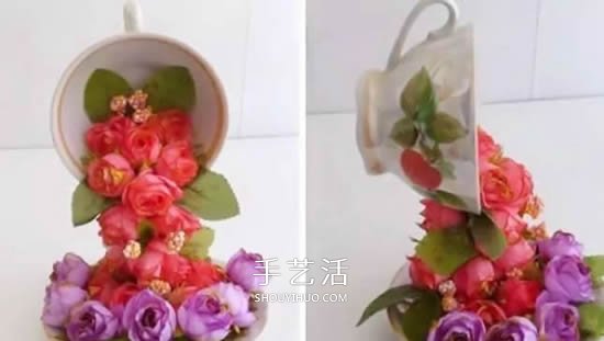 旧杯碟巧妙小改造 DIY制作精美的家居装饰摆件(图12)
