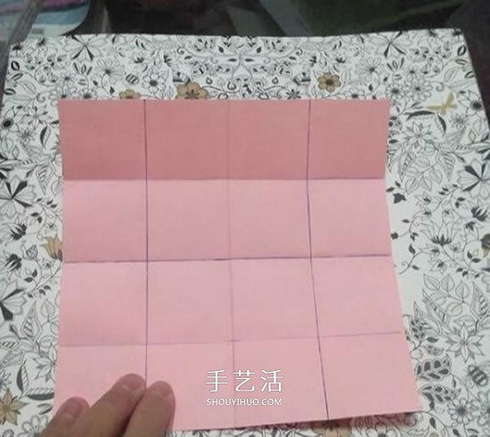 爱心相框怎么折图解 带心形四方相框的折法(图10)