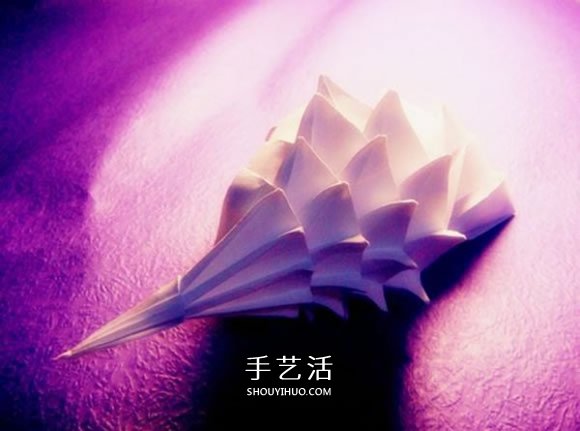 立体海螺的折法图解 详细折纸海螺的过程步骤(图1)