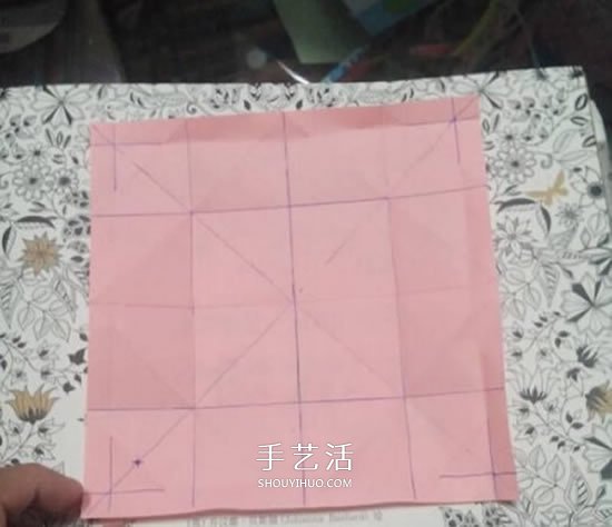 爱心相框怎么折图解 带心形四方相框的折法(图24)