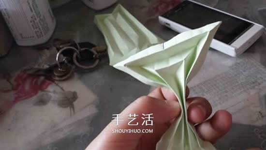 立体树苗的折法图解 折纸树苗的方法步骤图(图21)