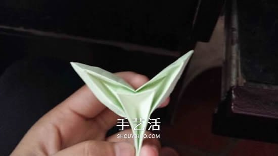 立体树苗的折法图解 折纸树苗的方法步骤图(图22)
