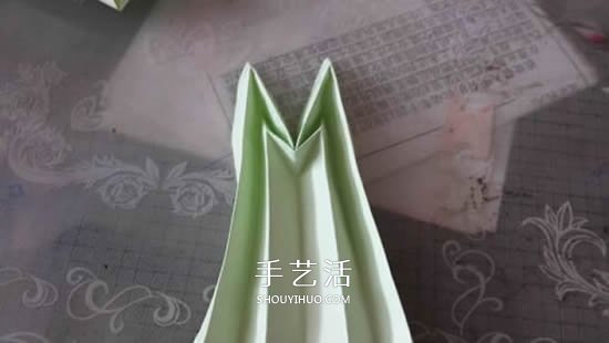 立体树苗的折法图解 折纸树苗的方法步骤图(图19)