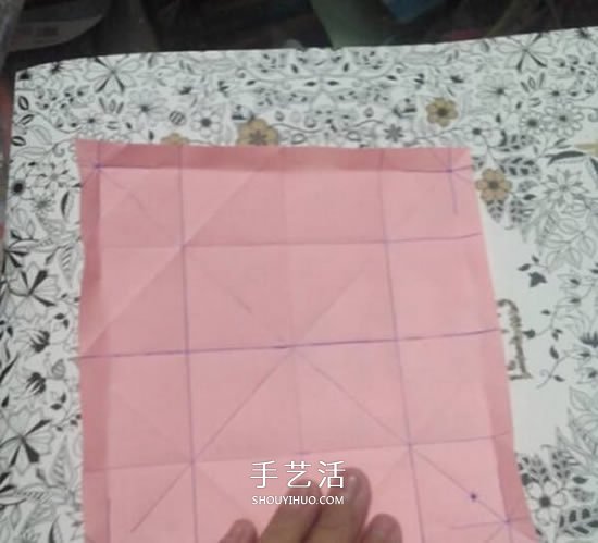 爱心相框怎么折图解 带心形四方相框的折法(图32)