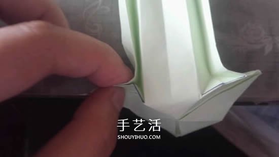 立体树苗的折法图解 折纸树苗的方法步骤图(图25)