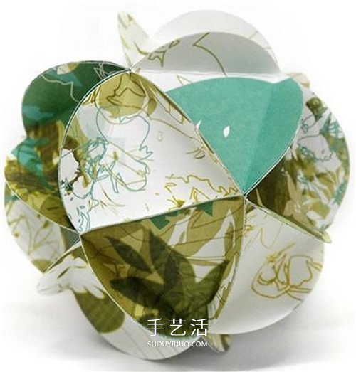 简单又漂亮纸花球的做法 节日挂起来作为装饰(图1)