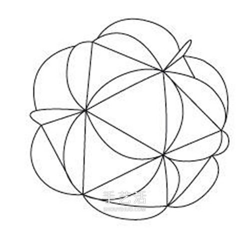简单又漂亮纸花球的做法 节日挂起来作为装饰(图7)