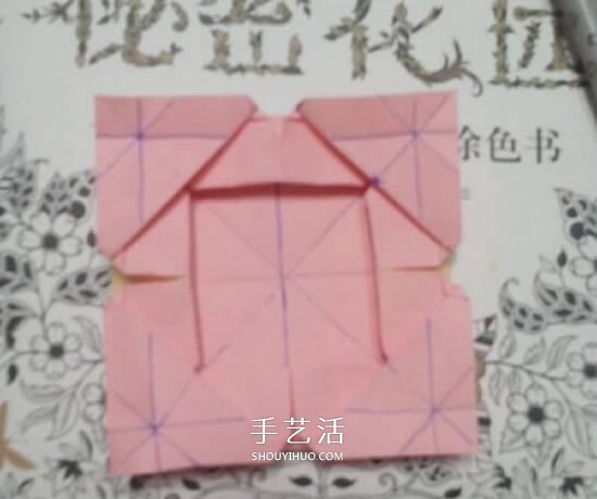 爱心相框怎么折图解 带心形四方相框的折法(图52)
