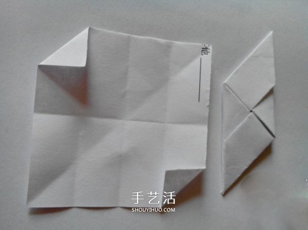 多面立方体的折法图解 折纸立方体的步骤图(图5)