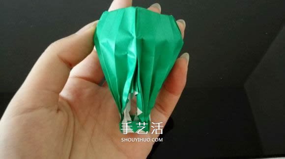 折纸热气球的方法过程 热气球的折法图解教程(图2)