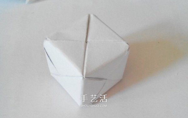 多面立方体的折法图解 折纸立方体的步骤图(图16)