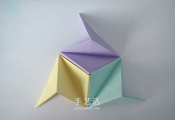 纸花球的叠法详细教程 手工折纸花球过程图(图31)