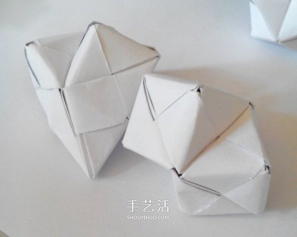 多面立方体的折法图解 折纸立方体的步骤图(图38)