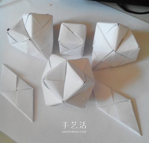 多面立方体的折法图解 折纸立方体的步骤图(图39)
