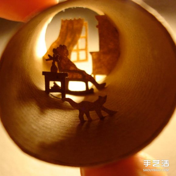 纸筒里的世界 卷纸筒变废为宝DIY迷你世界(图5)