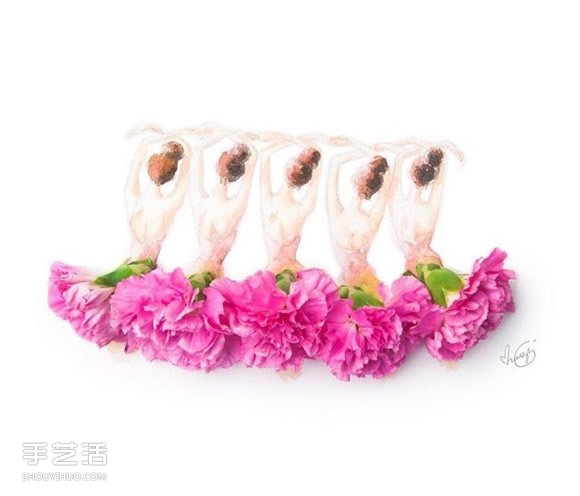 极雅艺术！用水彩让花朵变身礼物在纸上绽放(图16)