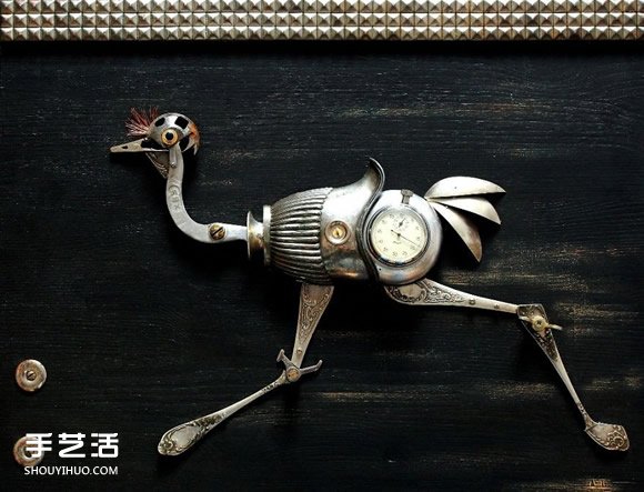 铁皮垃圾变蒸汽朋克动物 酷炫的变废为宝小玩意(图10)
