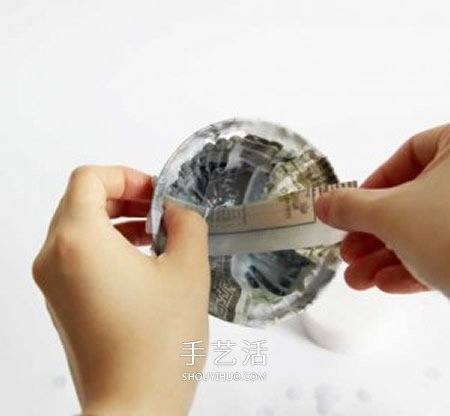 一次性塑料碗废物利用 手工制作漂亮礼物篮子(图6)